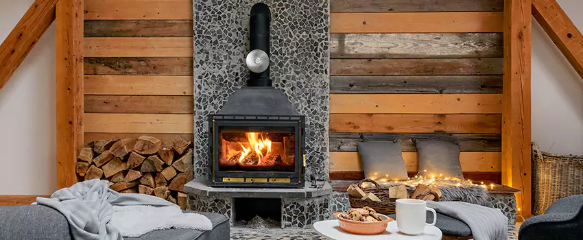 Thelin Hearth Products Direct Vent Gas Stove Fireplace Inspection in Rosemount, Minnesota